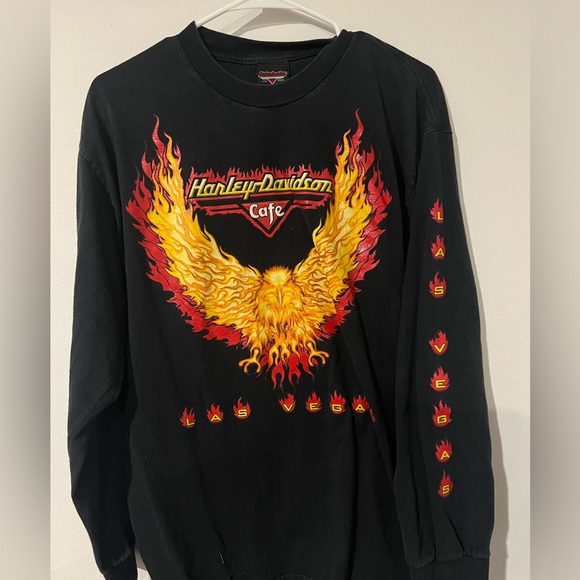 Vintage Las Vegas Harley Davidson Long Sleeve - Picture 1 of 4